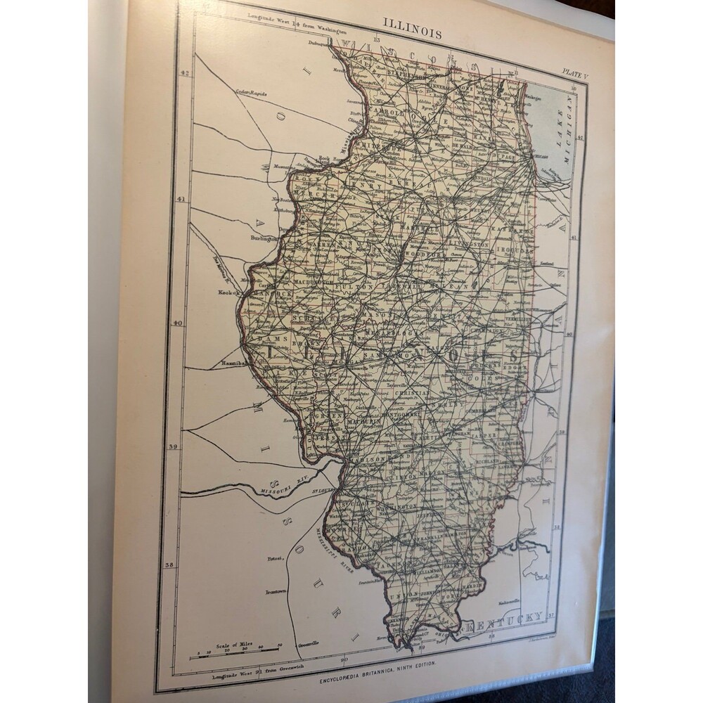 Encyclopedia Brittanica State Map Lot (18)